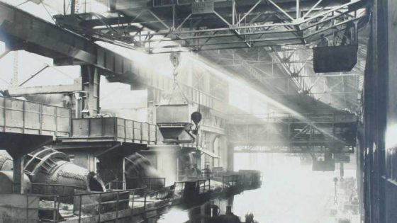 Convertisseurs et pont roulant, Réhon 1913