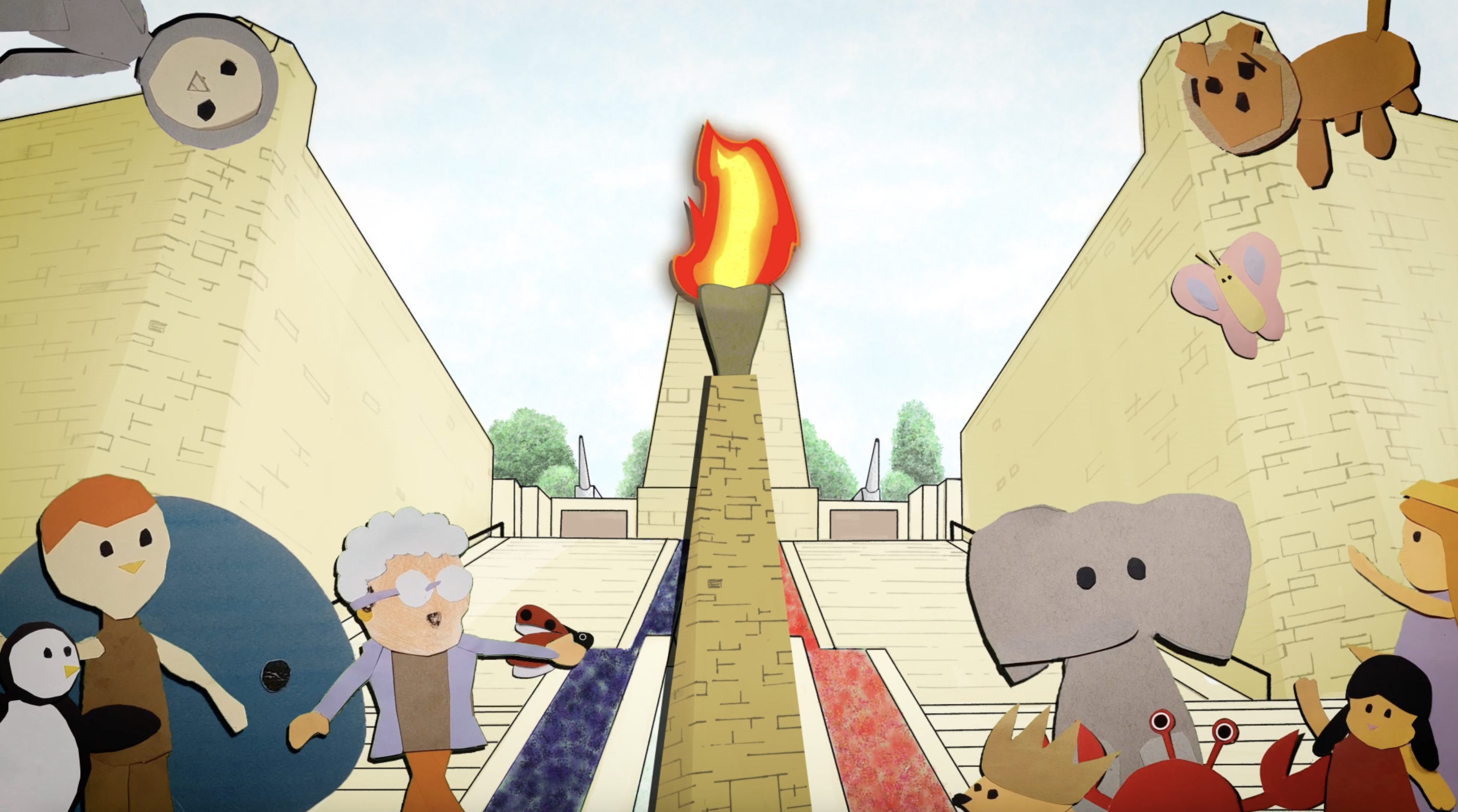 Photogramme tiré du film La flamme en balade