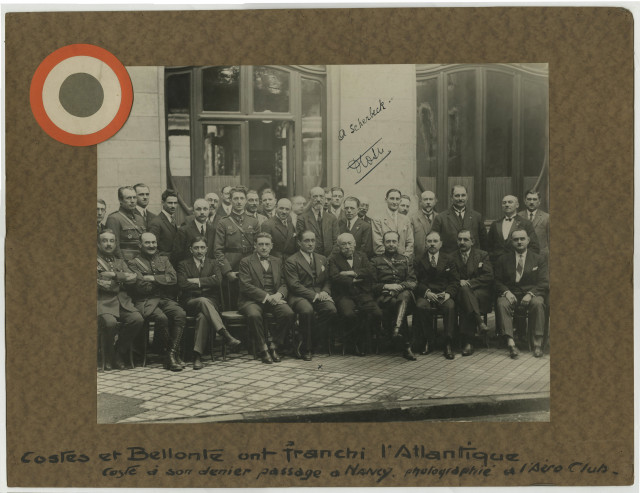 Le pilote Dieudonné Costes à Nancy le 16 juin 1928