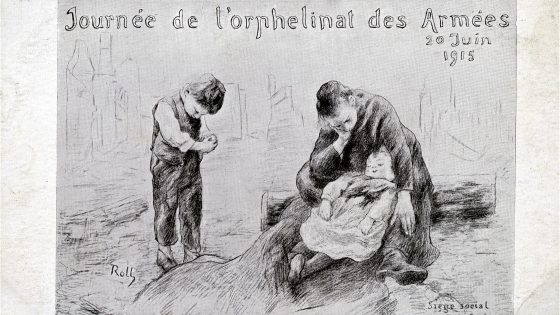 Carte postale de la Journée des orphelins (Alfred Philippe ROLL, 1915)
