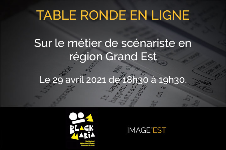 Table ronde en ligne - Métier de scénariste en Grand Est