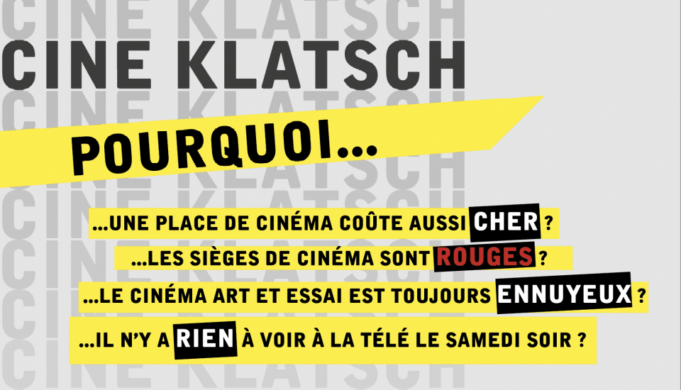 Ciné Klatsch Salle de cinéma : l'envers du décors et le métier d'exploitant