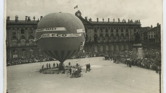 A quelle occasion a eu lieu cette démonstration d'aérostation et en quelle année ?